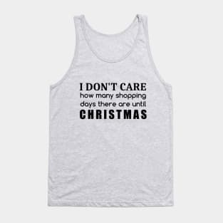 Anti Christmas Shopping Tank Top